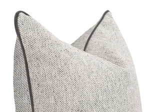 The Not So Basic 22" Essential Pillow in Howell Natural & Dove Gray - Set of 2