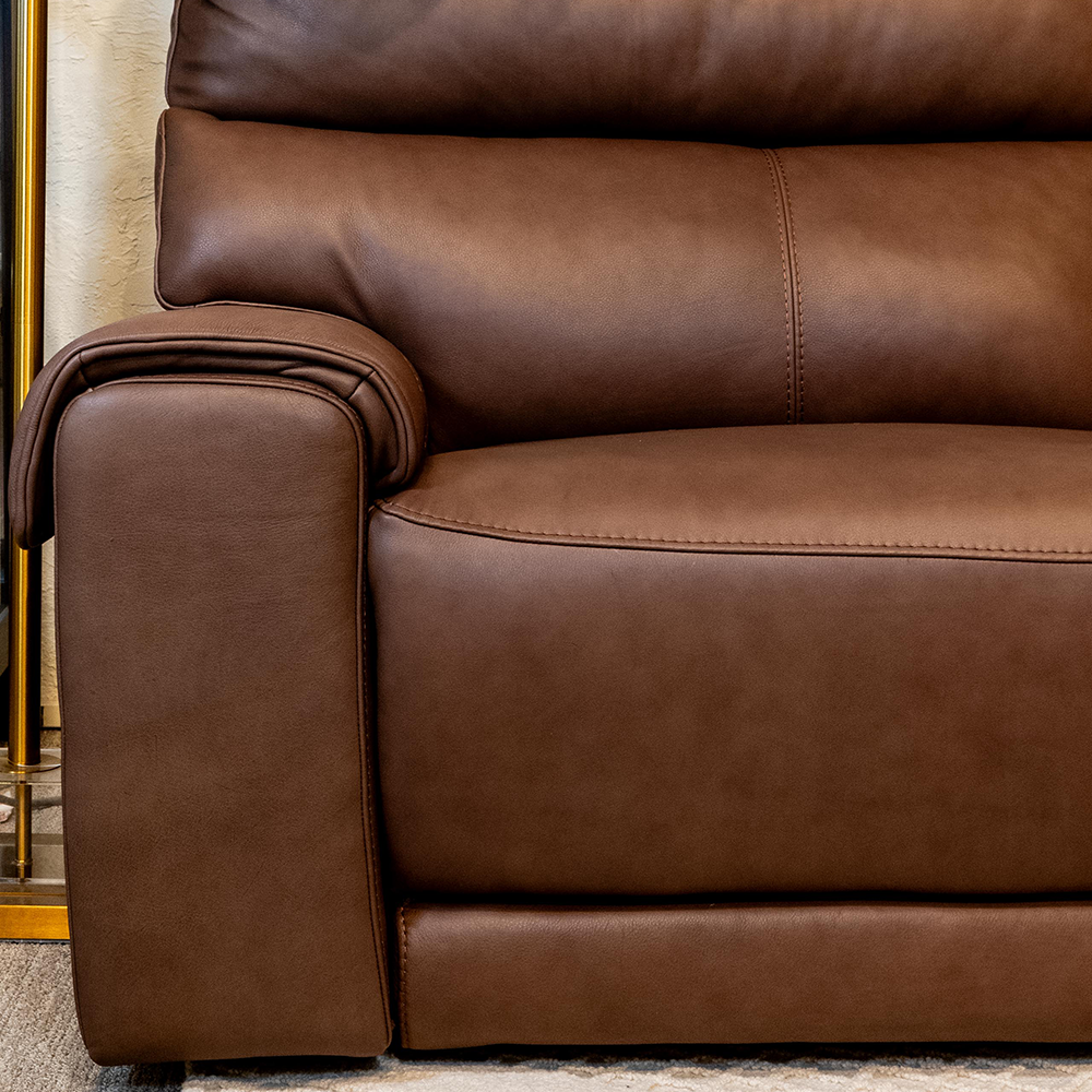 6-Piece Leather Power Reclining Sectional Sofa