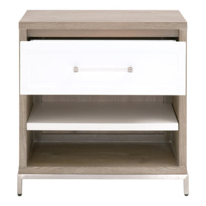 Wrenn One Drawer Nightstand in Natural Gray Acacia