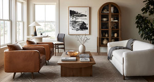 Amanda's Four Hands Tolle Cabinet in Drifted Oak