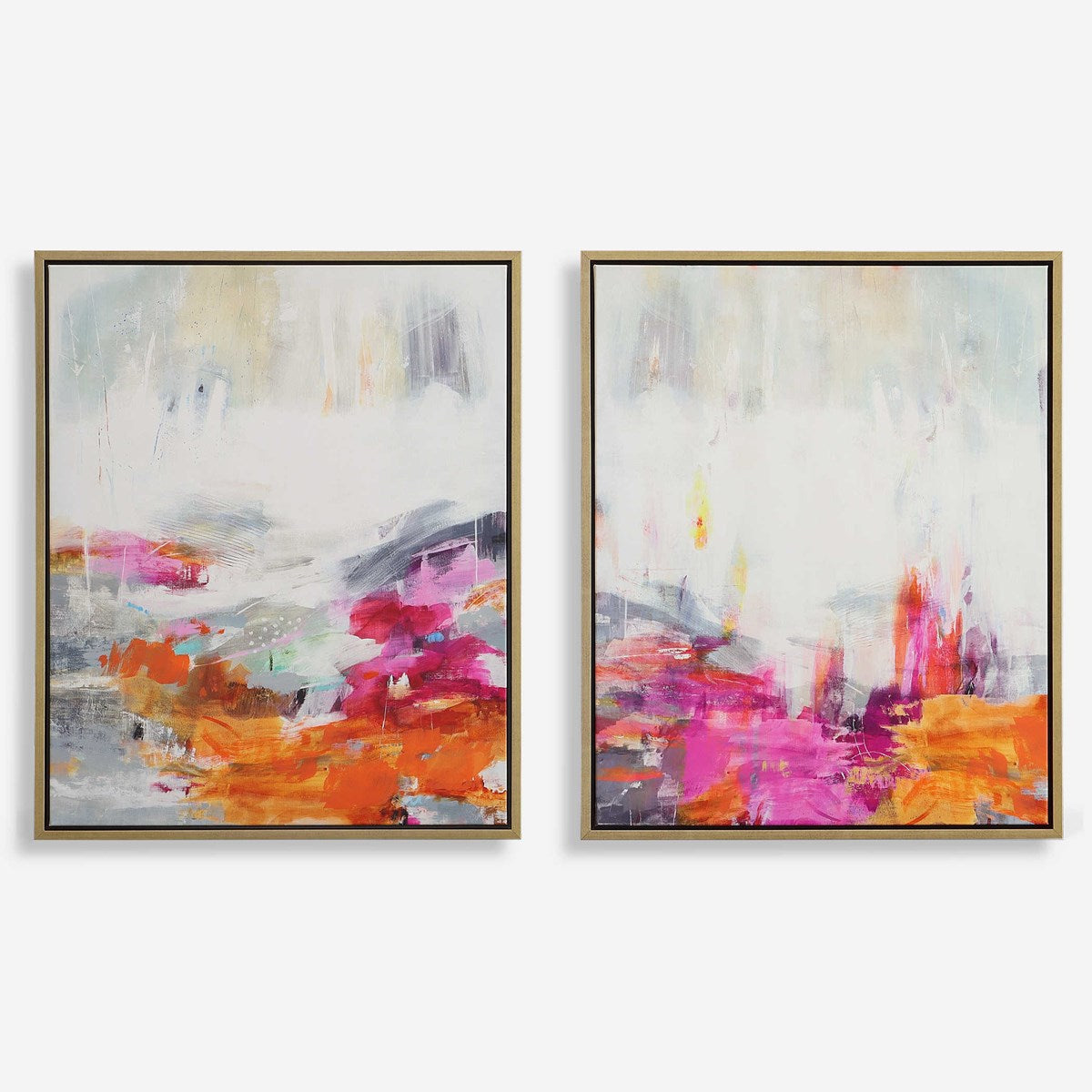 Color Theory Framed Canvas - Set of 2