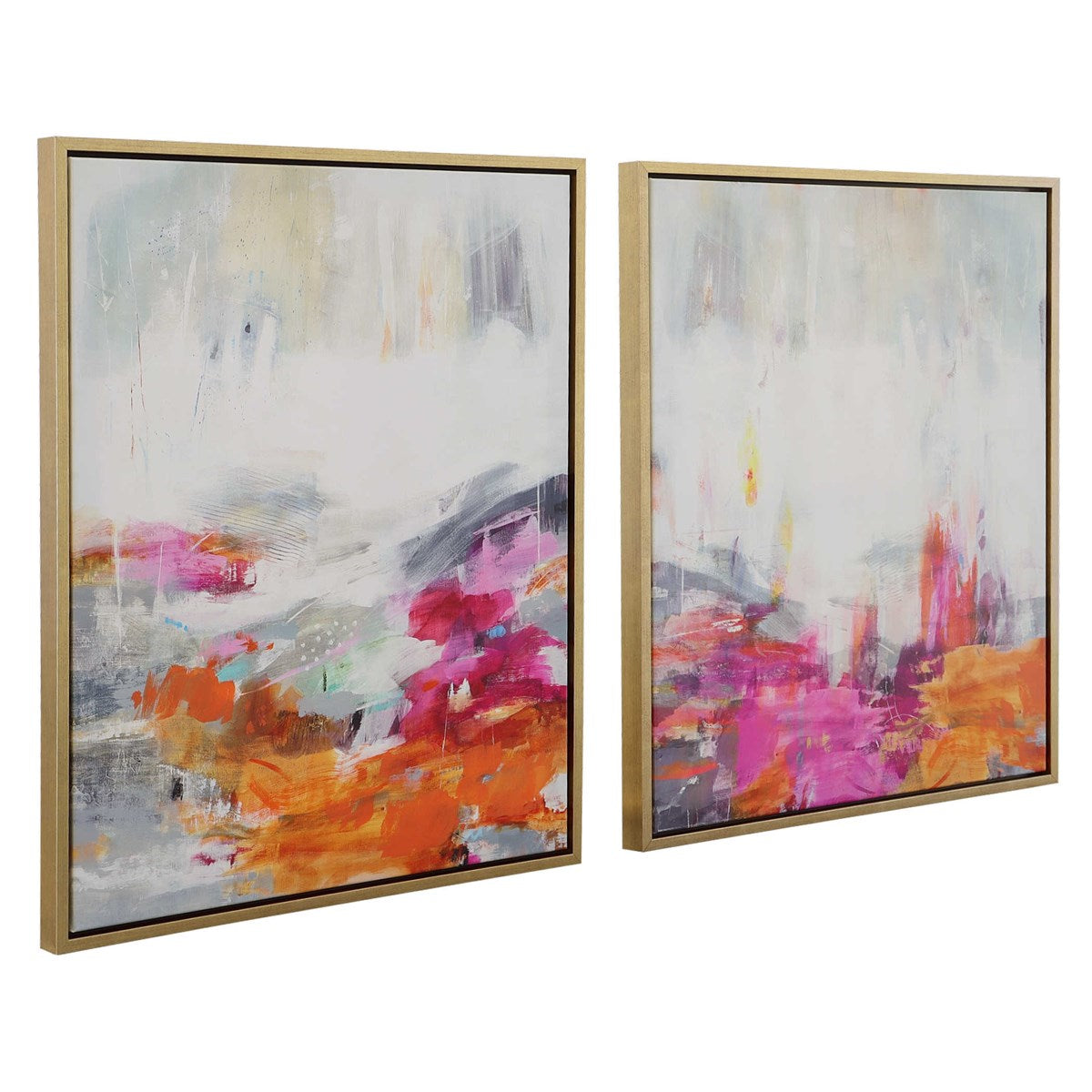 Color Theory Framed Canvas - Set of 2