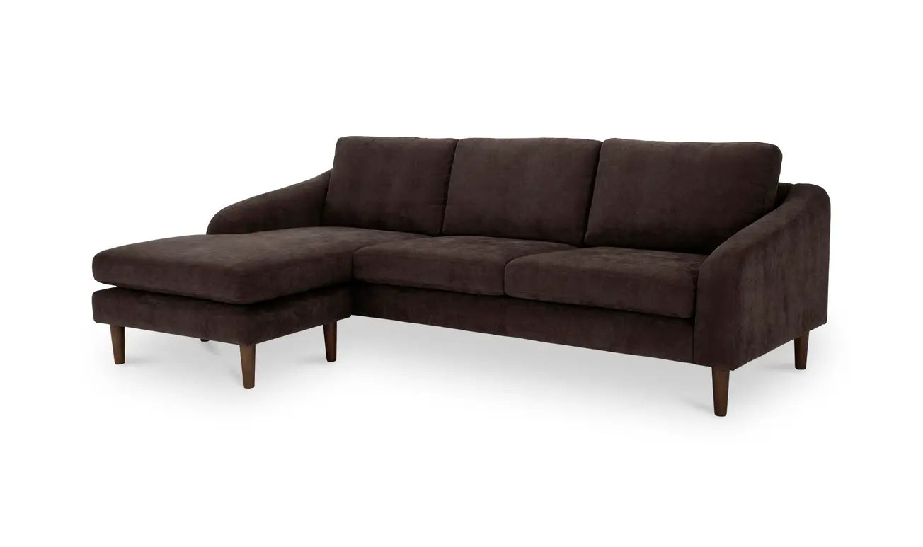 Quinn Sectional Dark Brown