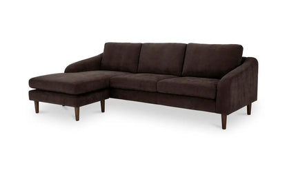 Quinn Sectional Dark Brown