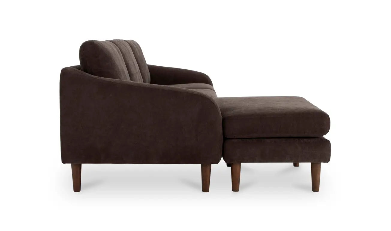 Quinn Sectional Dark Brown