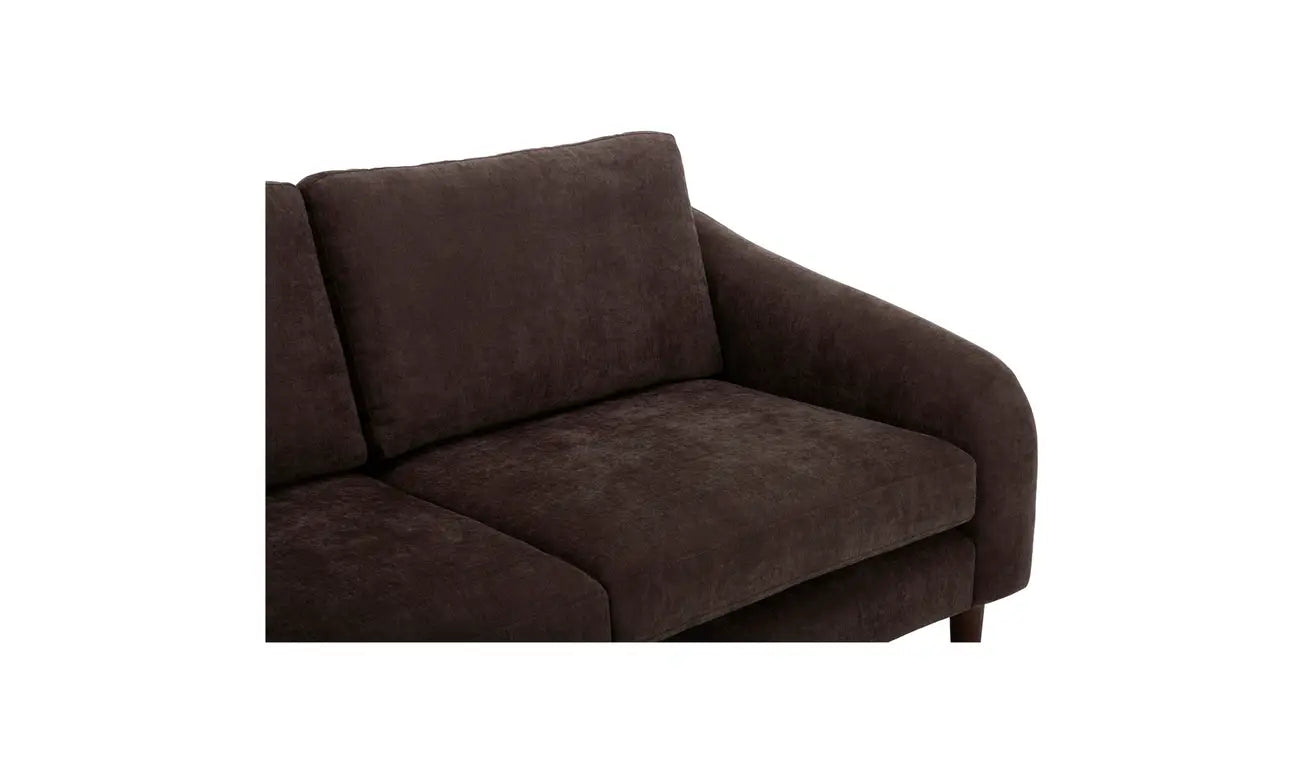 Quinn Sectional Dark Brown