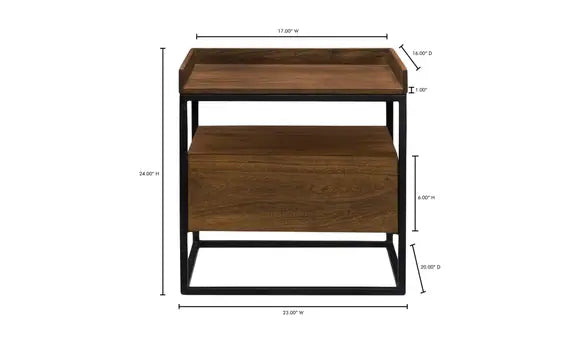 Vancouver Side Table - Light Brown