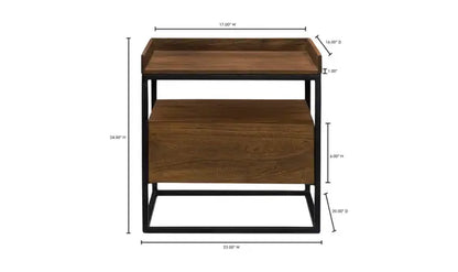 Vancouver Side Table - Light Brown