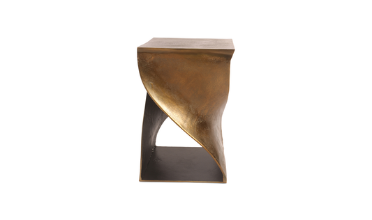 Twist Accent Table Brass