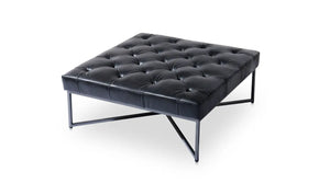 Thad Ottoman in Black Leather
