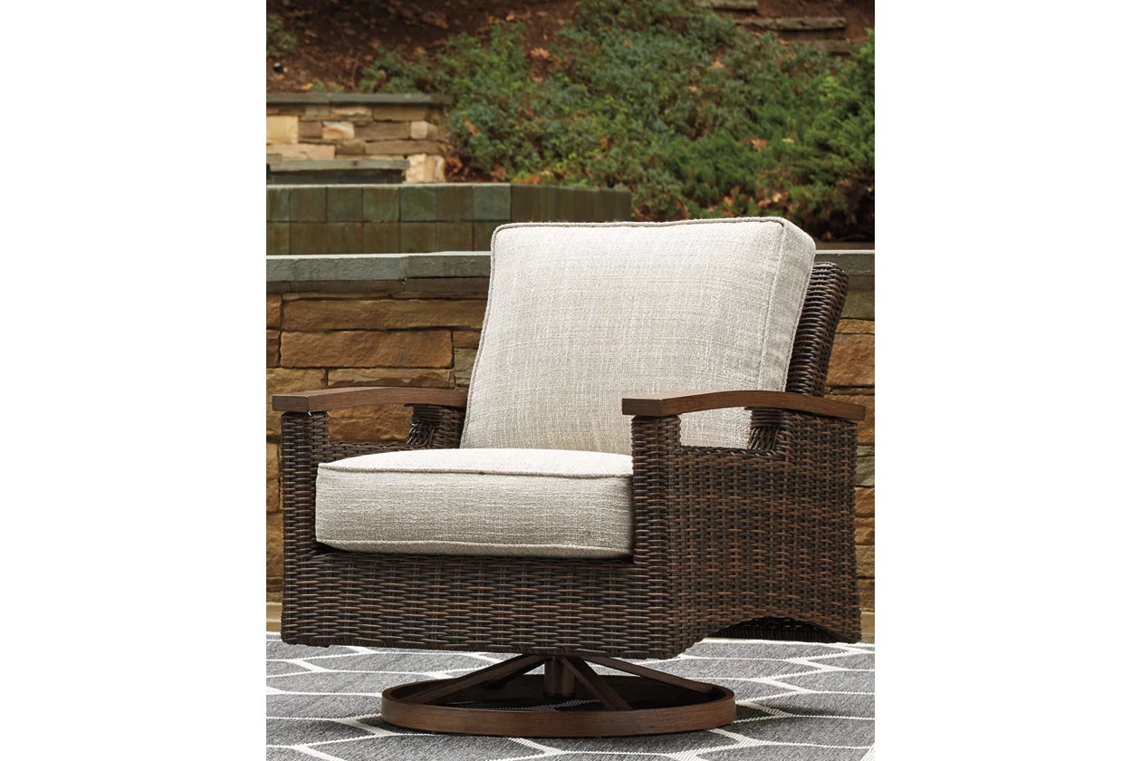 Tropical Paradise Outdoor Swivel Chair - Set of 2