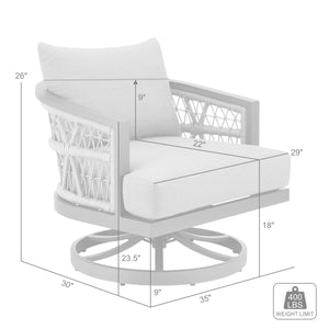 Zella Swivel Outdoor Armchair