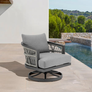 Zella Swivel Outdoor Armchair