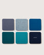 Bierfilzl Merino Wool Square Coasters  (Multi 6 Pack)