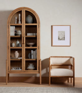 Four Hands Tolle Cabinet in Drifted Oak Solid