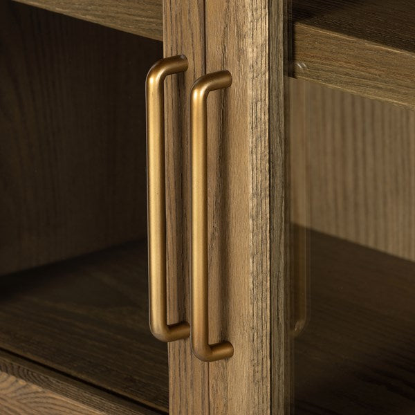 Four Hands Tolle Cabinet in Drifted Oak Solid
