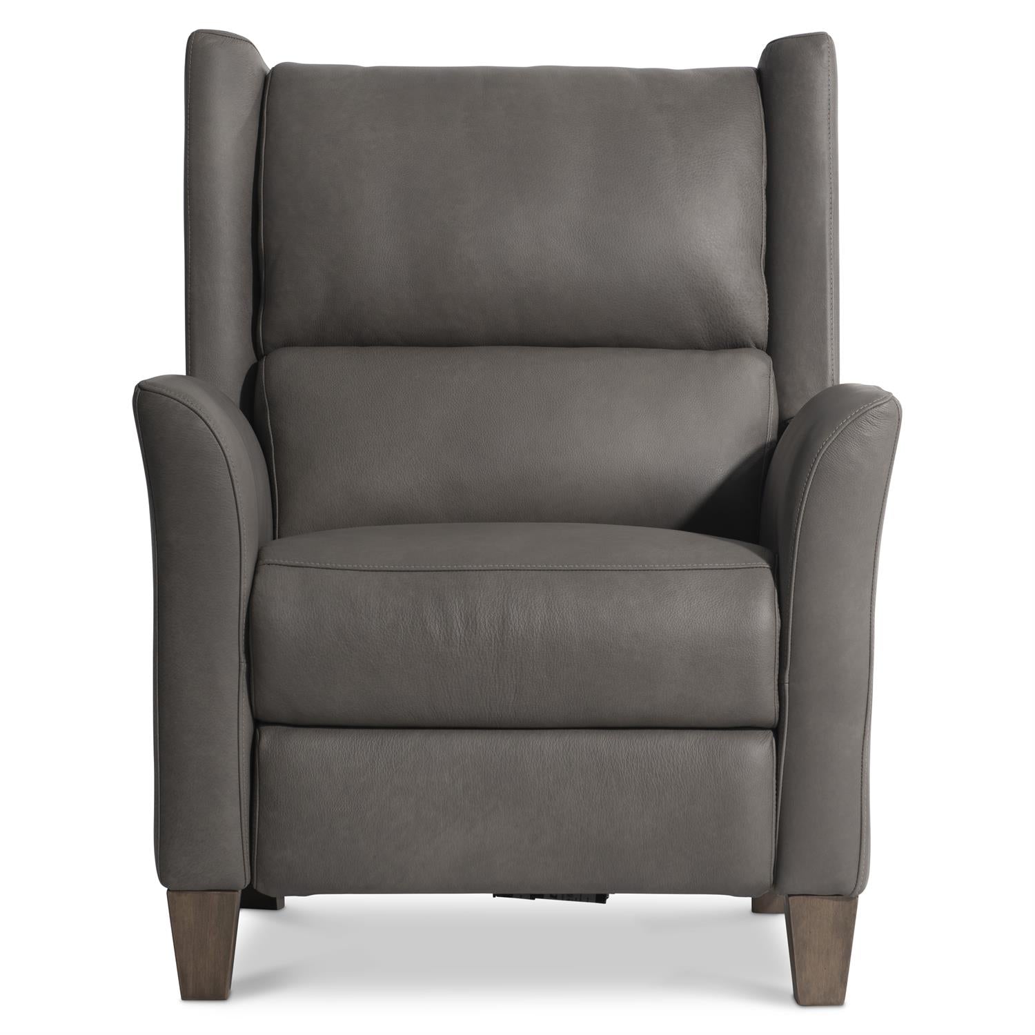 Weller Gray Leather Power Motion Chair