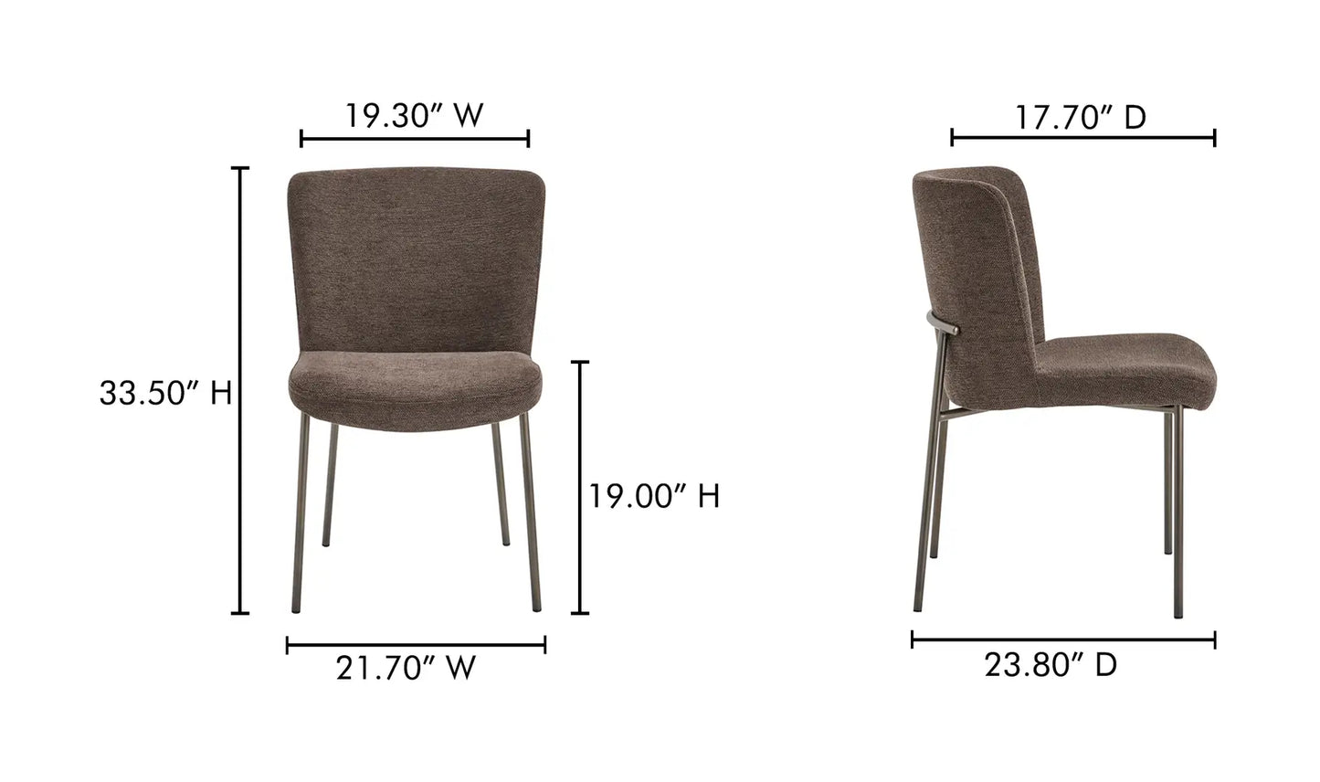 Martens Dining Chair - Dark Brown (Set of 2)
