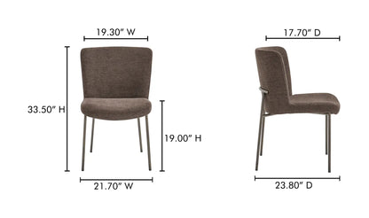 Martens Dining Chair - Dark Brown (Set of 2)