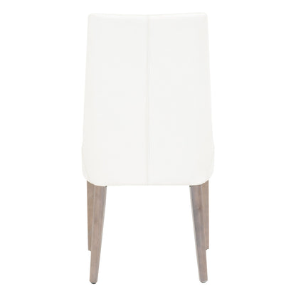 Aurora Dining Chair  - Alabaster Leather, Natural Gray