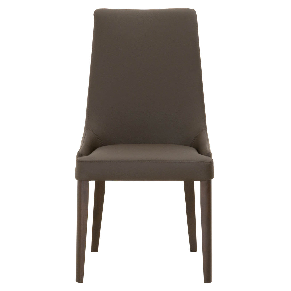 Aurora Dining Chair - Dark Umber Leather, Dark Wenge