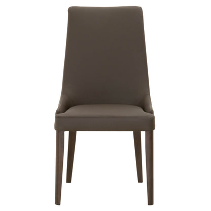 Aurora Dining Chair - Dark Umber Leather, Dark Wenge