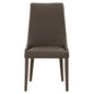 Aurora Dining Chair - Dark Umber Leather, Dark Wenge