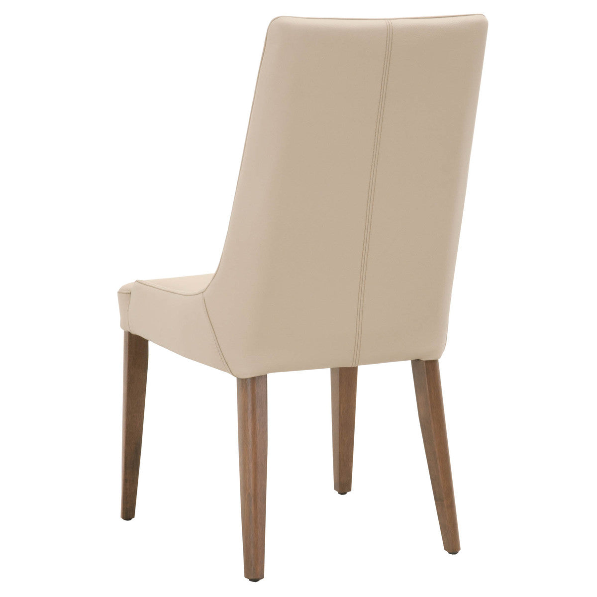 Aurora Dining Chair - Flaxen Leather, Walnut