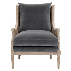 Churchill Club Chair - Dove Velvet