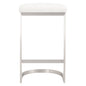 Cresta Counter Stool in Brushed Stainless Steel