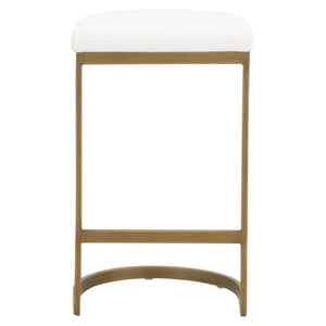 Cresta Counter Stool in Brushed Gold