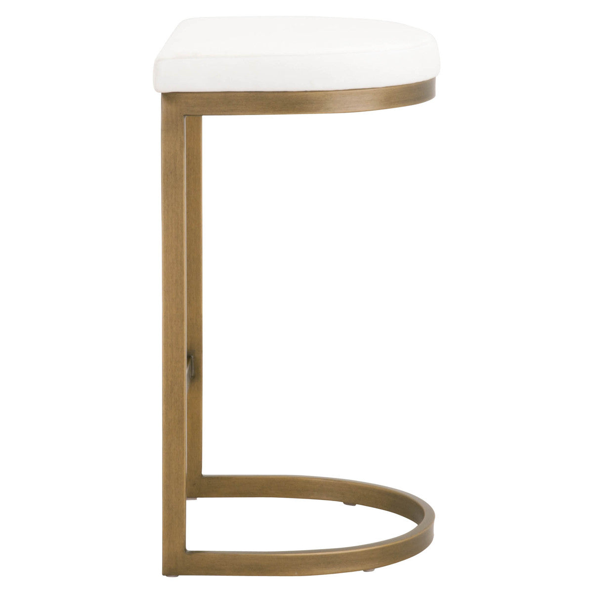 Cresta Counter Stool in Brushed Gold