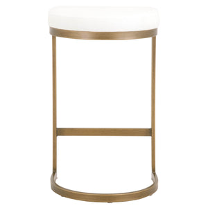 Cresta Counter Stool in Brushed Gold