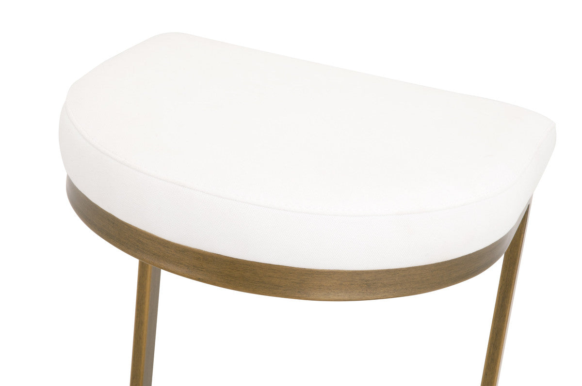 Cresta Counter Stool in Brushed Gold