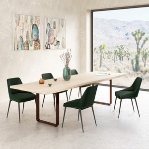 Sedona Dining Chair Green Velvet -M2