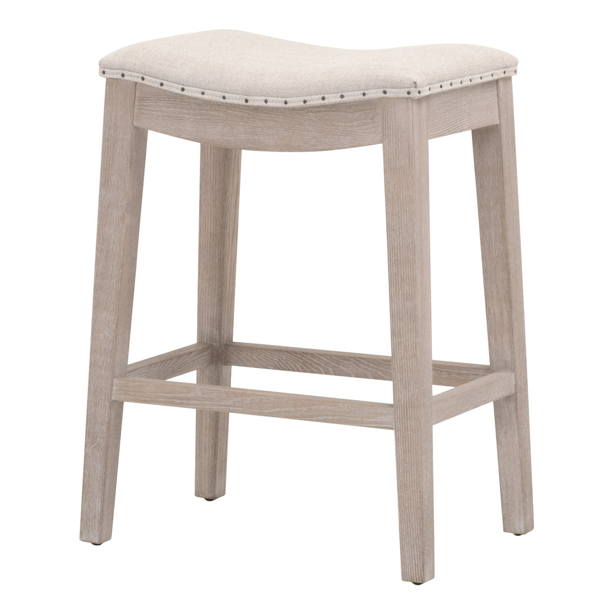 Harper Counter Stool - Performance Bisque French Linen, Natural Gray Ash