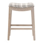 Harper Counter Stool in Tartan Charcoal, Natural Gray Ash