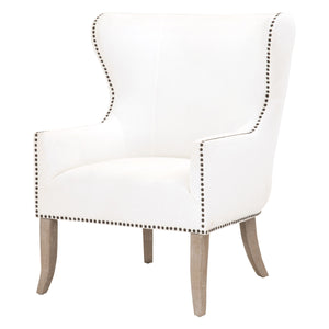 Henry Club Chair - LiveSmart Peyton-Pearl, Natural Gray Oak