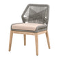 Loom Dining Chair - Platinum Rope, Light Gray, Natural Gray Mahogany