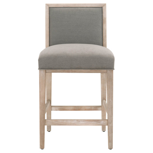 Martin Counter Stool in LiveSmart Peyton-Slate, Natural Gray