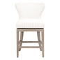 Milton Swivel Counter Stool in LiveSmart Peyton-Pearl, Natural Gray Ash