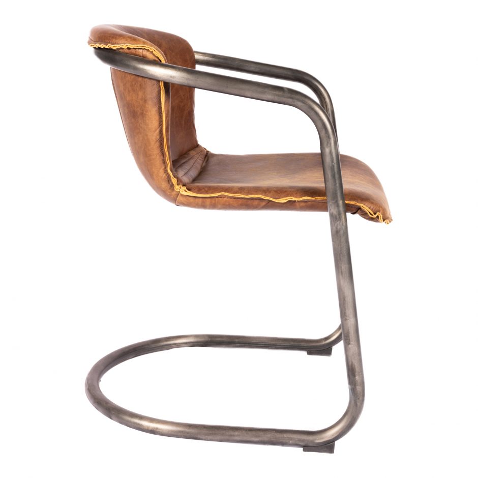 Benedict Dining Chair Grazed Brown Leather