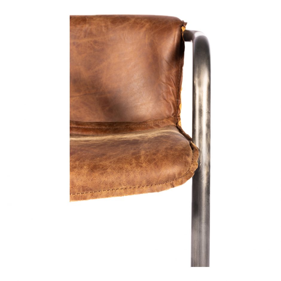 Benedict Dining Chair Grazed Brown Leather