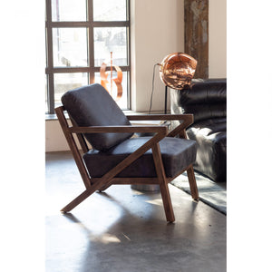 Drexel Arm Chair in Nimbus Black Leather