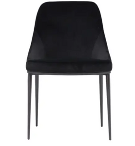 Sedona Dining Chair - Shadowed Black Velvet