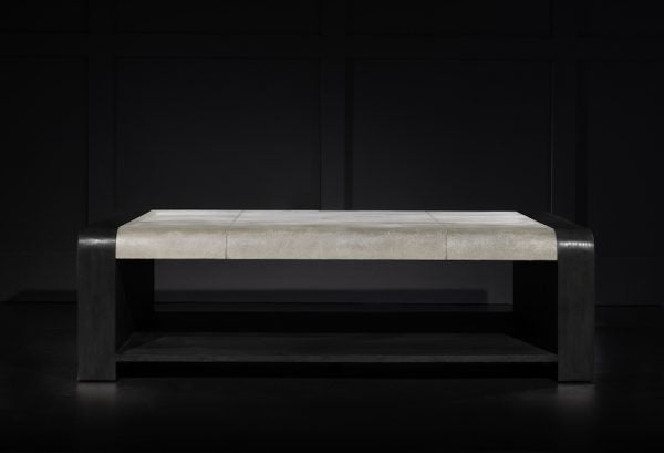 Watson Coffee Table - with Ashen Shagreen Leather