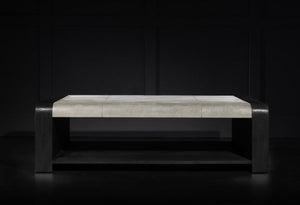 Watson Coffee Table - with Ashen Shagreen Leather