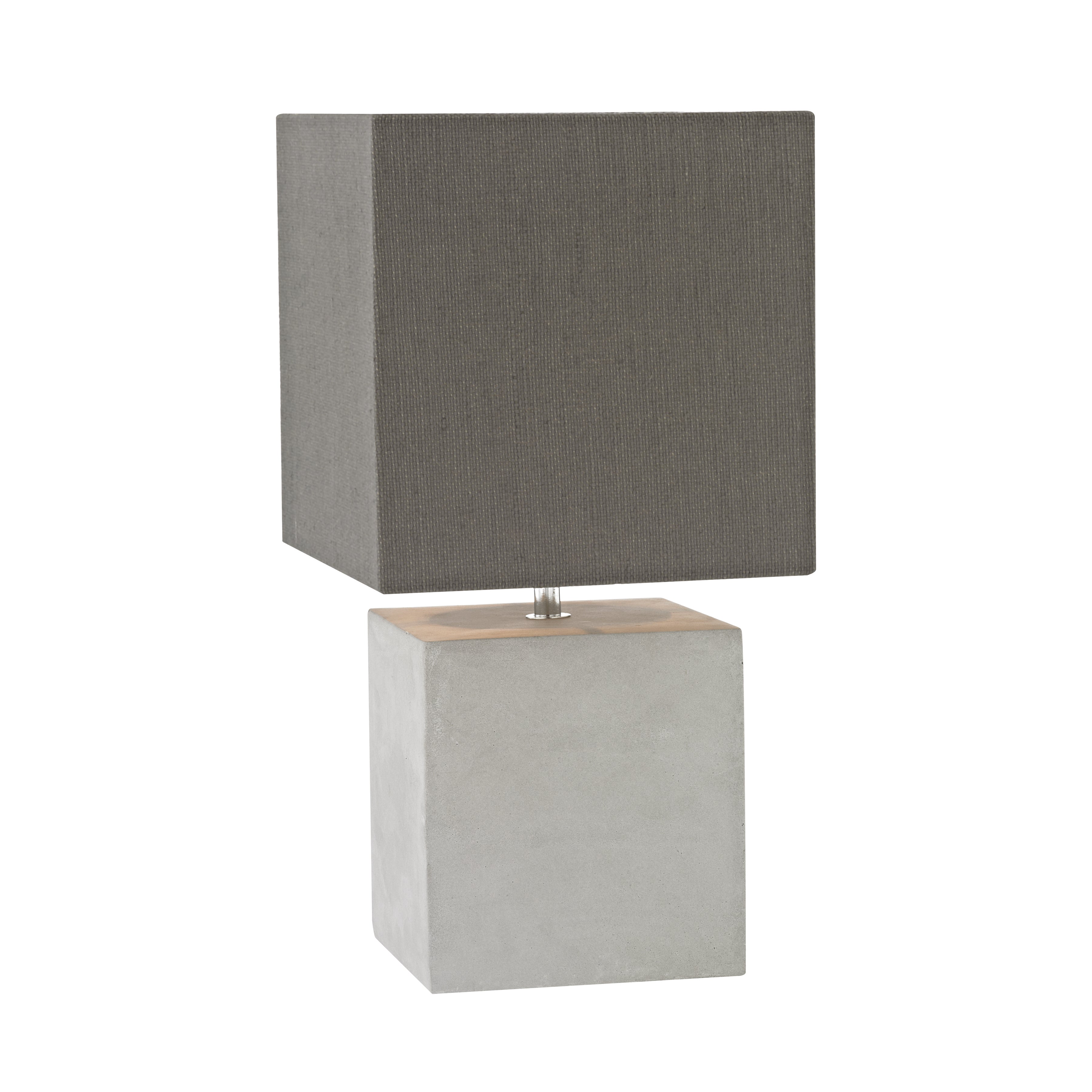 Brocke 15'' High 1-Light Table Lamp - Polished Concrete