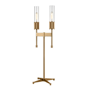Beaconsfield 32'' High 2-Light Desk Lamp - Aged Brass