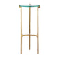 Bump Out Accent Table - Aged Brass